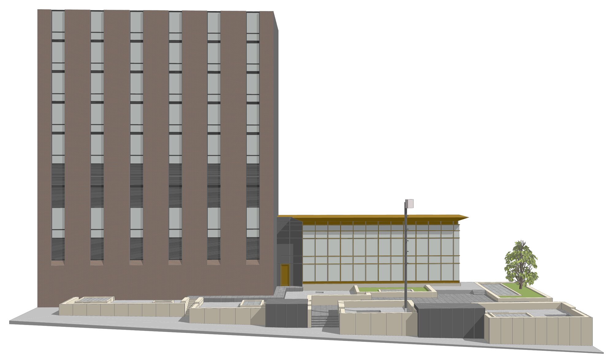 Model perspective from Wacker Drive